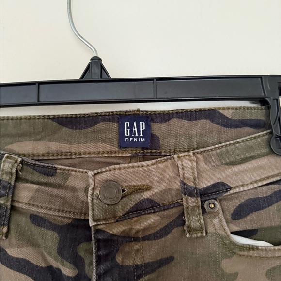 GAP Olive Camouflage Skinny Women Jeans - Picture 3 of 7